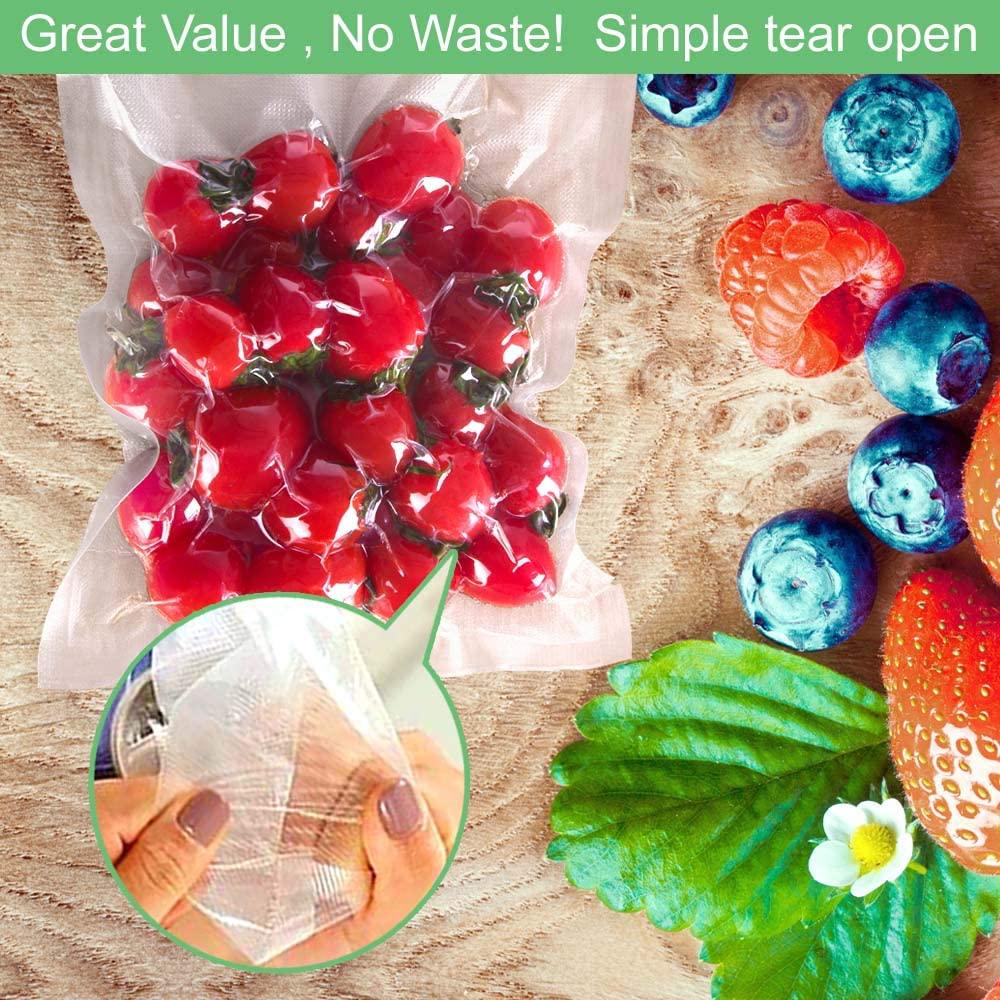 O2frepak 100 Plus Quart 10" x 13" Vacuum Sealer Bags BPA Free and Heavy Duty Vacuum Seal  Bags,Great for Sous Vide Vaccume Sealer PreCut Bag