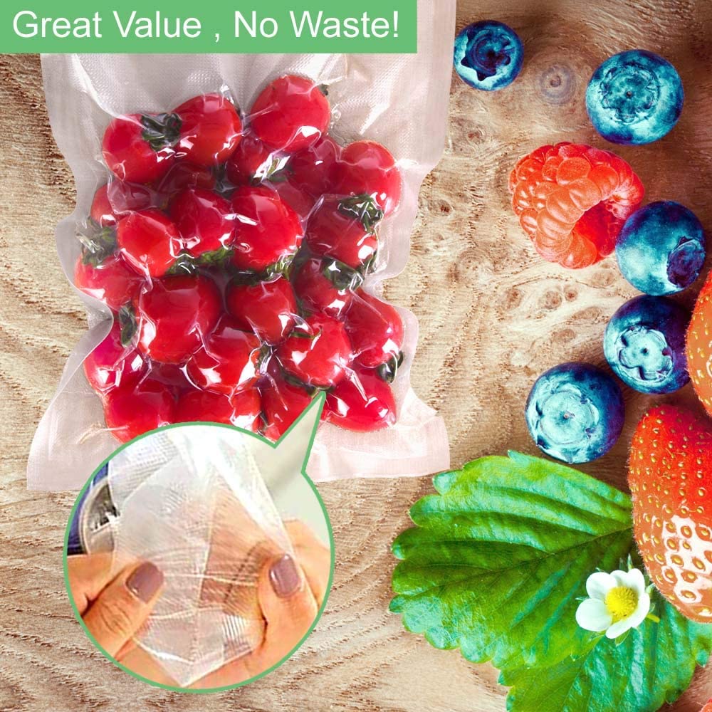 O2frepak 100 Gallon Size 11" x 16"Vacuum Sealer Bags BPA Free and Heavy Duty Vacuum Seal Food Bags,Great for Sous Vide Vaccume Sealer PreCut Bag